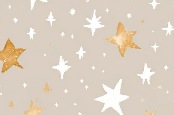 Download Boho Celestial Watercolor Star Pattern C - Watercolor Collection