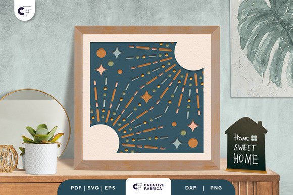 Download Boho Decoration 3D Shadow Box SVG - Svg Collection
