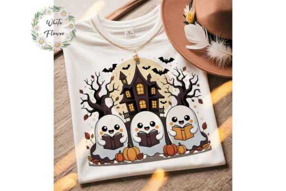 Download Reading Ghosts Halloween PNG Clipart - Art Collection