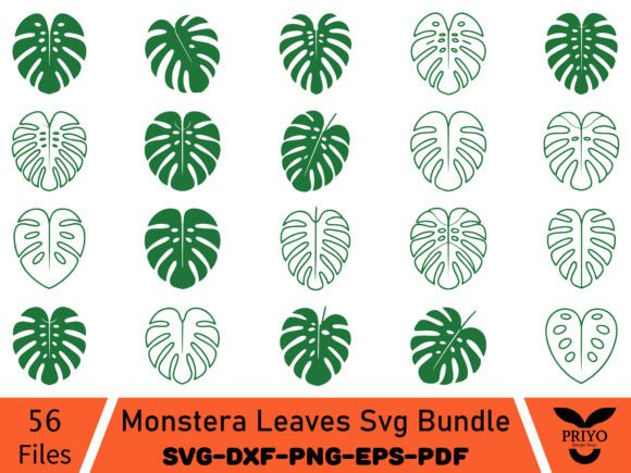 Download Monstera Leaves Svg Bundle - Svg Collection
