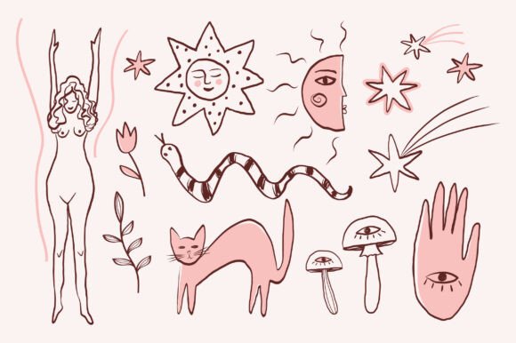 Download Mystic Boho Clip Art - Art Collection